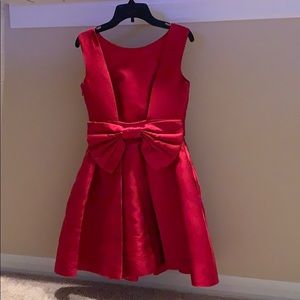 Kate Spade back bow red dress
